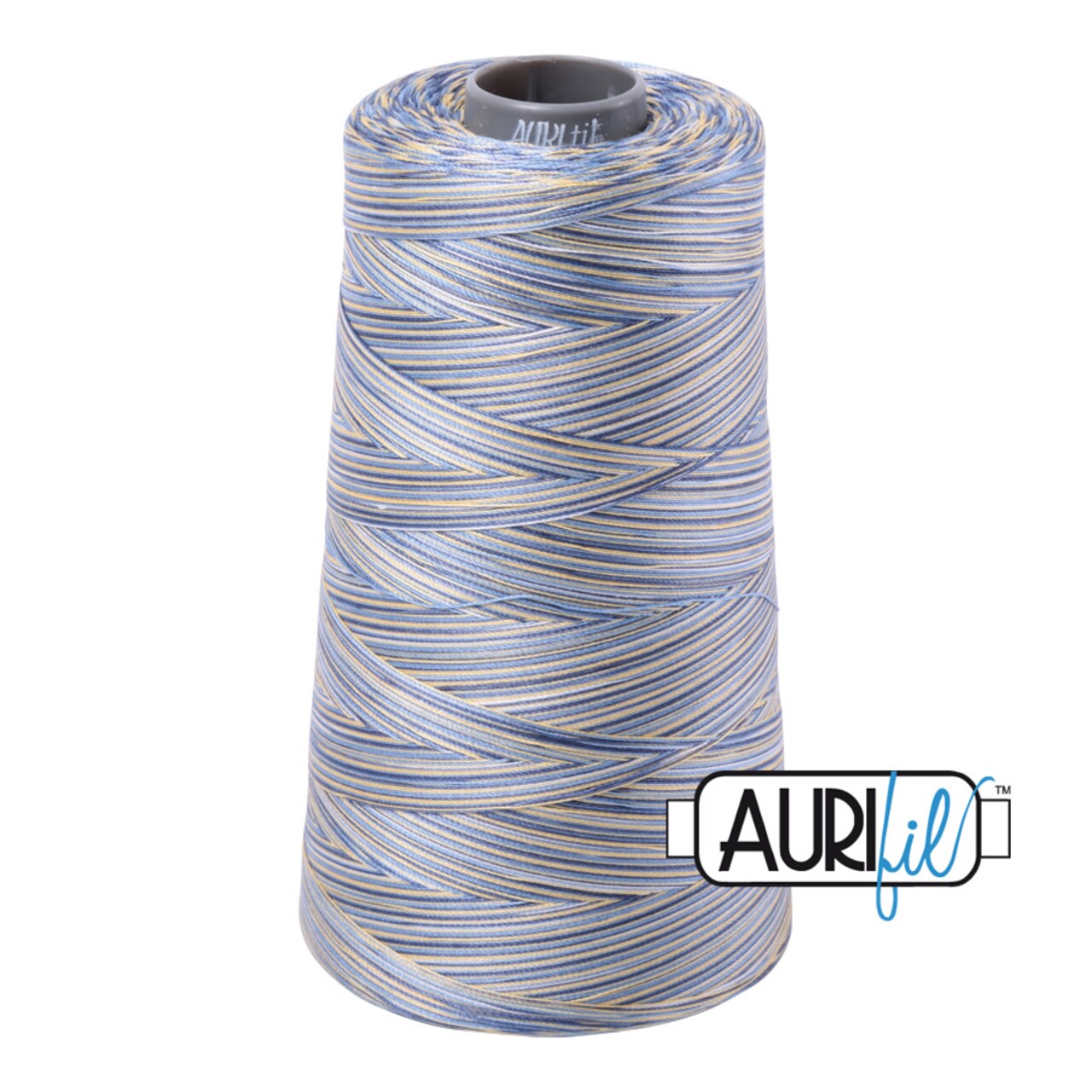 Lemon Blueberry - Variegated (4649) | 28wt Cone (3300M / 3609Y) | Aurifil Thread